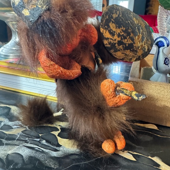 Handcrafted Troll Figurine with Shield and Axe - Picture 7 of 9